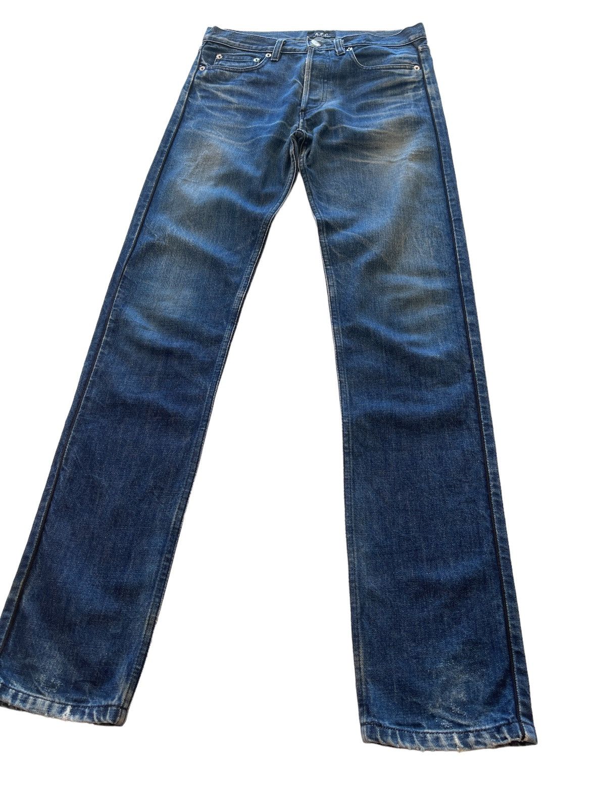 A.P.C. A.P.C Distressed Denim Size 29" - 6 Thumbnail