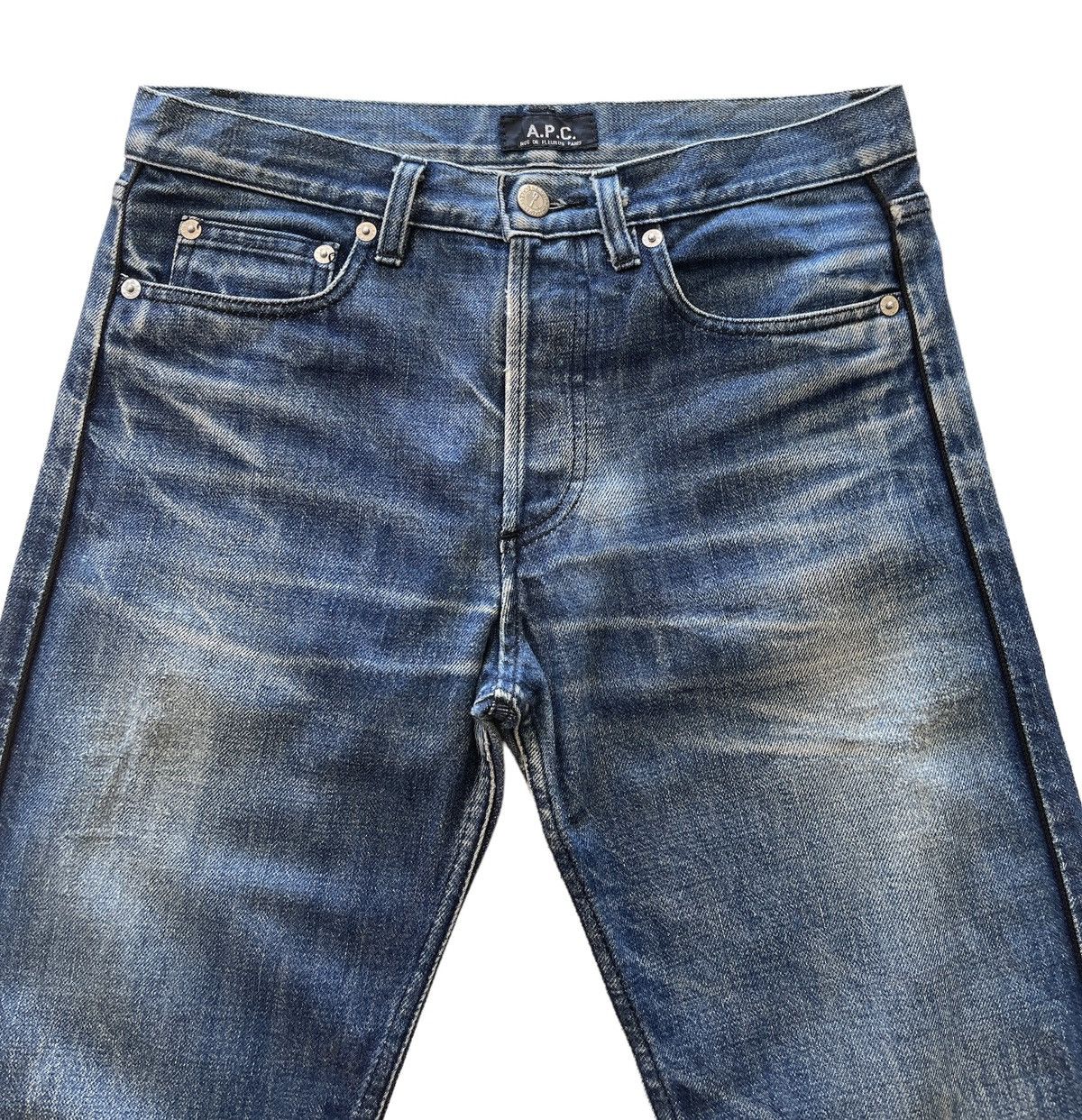 A.P.C. A.P.C Distressed Denim Size 29" - 7 Thumbnail