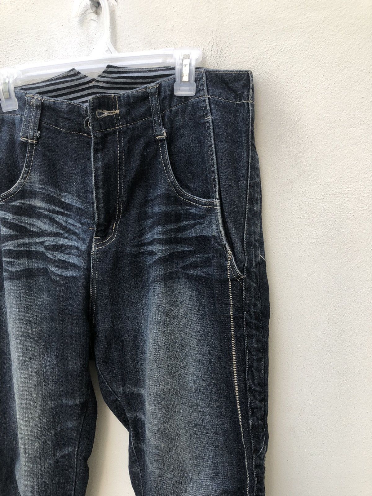 PPFM PPFM " DESTRUCT" Adjustable Leg Stretchable Denim Pant Size US 32 / EU 48 - 10 Thumbnail