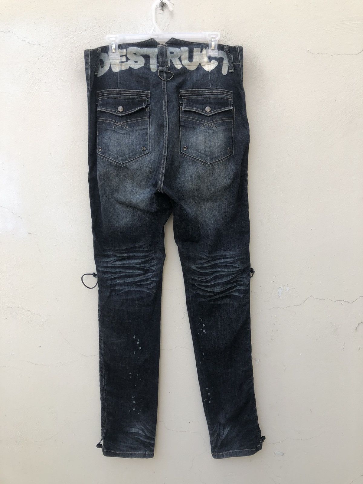 PPFM PPFM " DESTRUCT" Adjustable Leg Stretchable Denim Pant Size US 32 / EU 48 - 14 Thumbnail