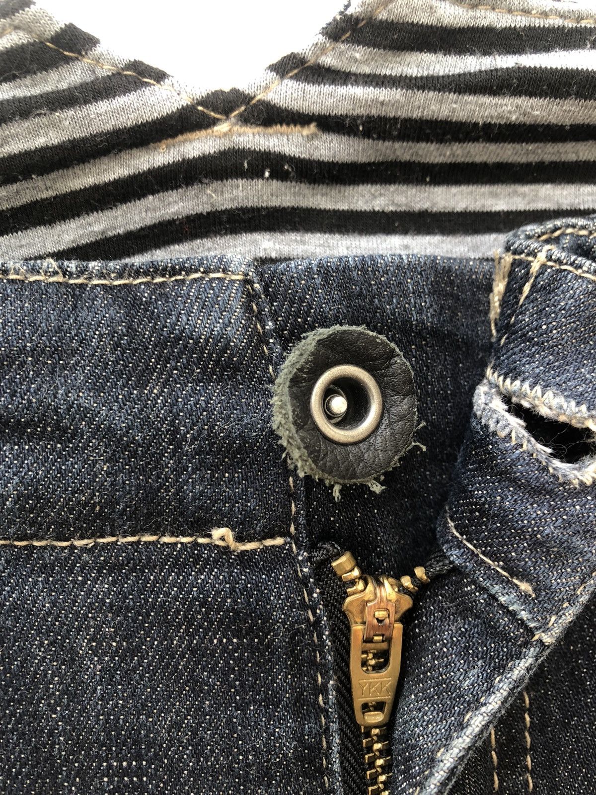 PPFM PPFM " DESTRUCT" Adjustable Leg Stretchable Denim Pant Size US 32 / EU 48 - 4 Thumbnail