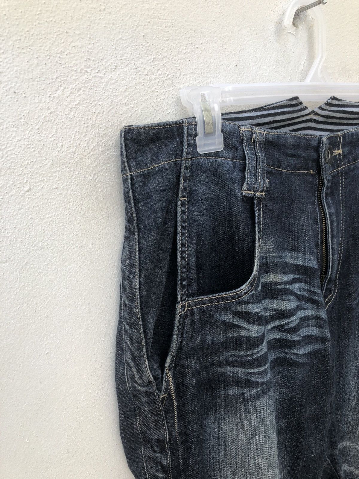 PPFM PPFM " DESTRUCT" Adjustable Leg Stretchable Denim Pant Size US 32 / EU 48 - 3 Thumbnail