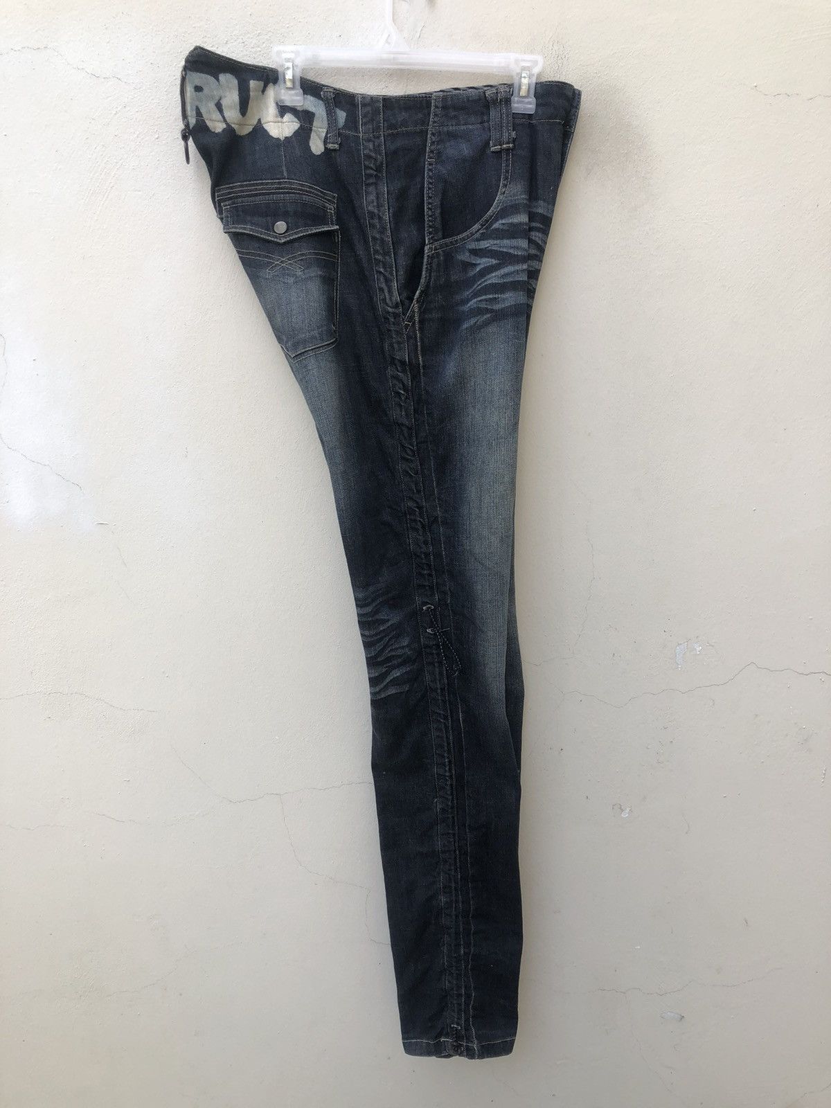 PPFM PPFM " DESTRUCT" Adjustable Leg Stretchable Denim Pant Size US 32 / EU 48 - 19 Thumbnail