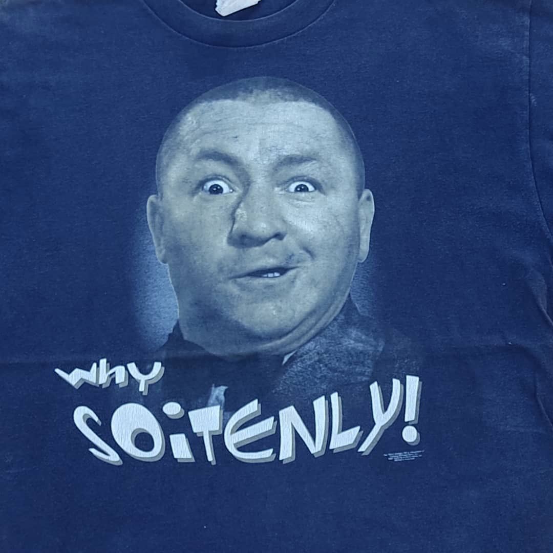 Vintage vintage tee The 3 Stooges ( A 21 ) Size US XL / EU 56 / 4 - 2 Thumbnail