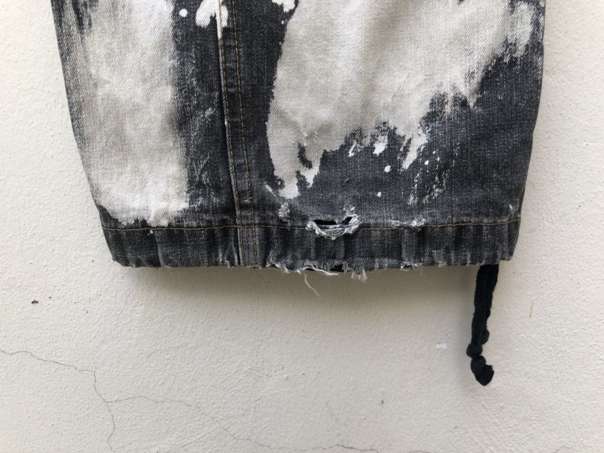 Vintage PPFM Drawstring Hem Multi Pocket Bleached Cargo Denim Pant Size US 32 / EU 48 - 20 Thumbnail