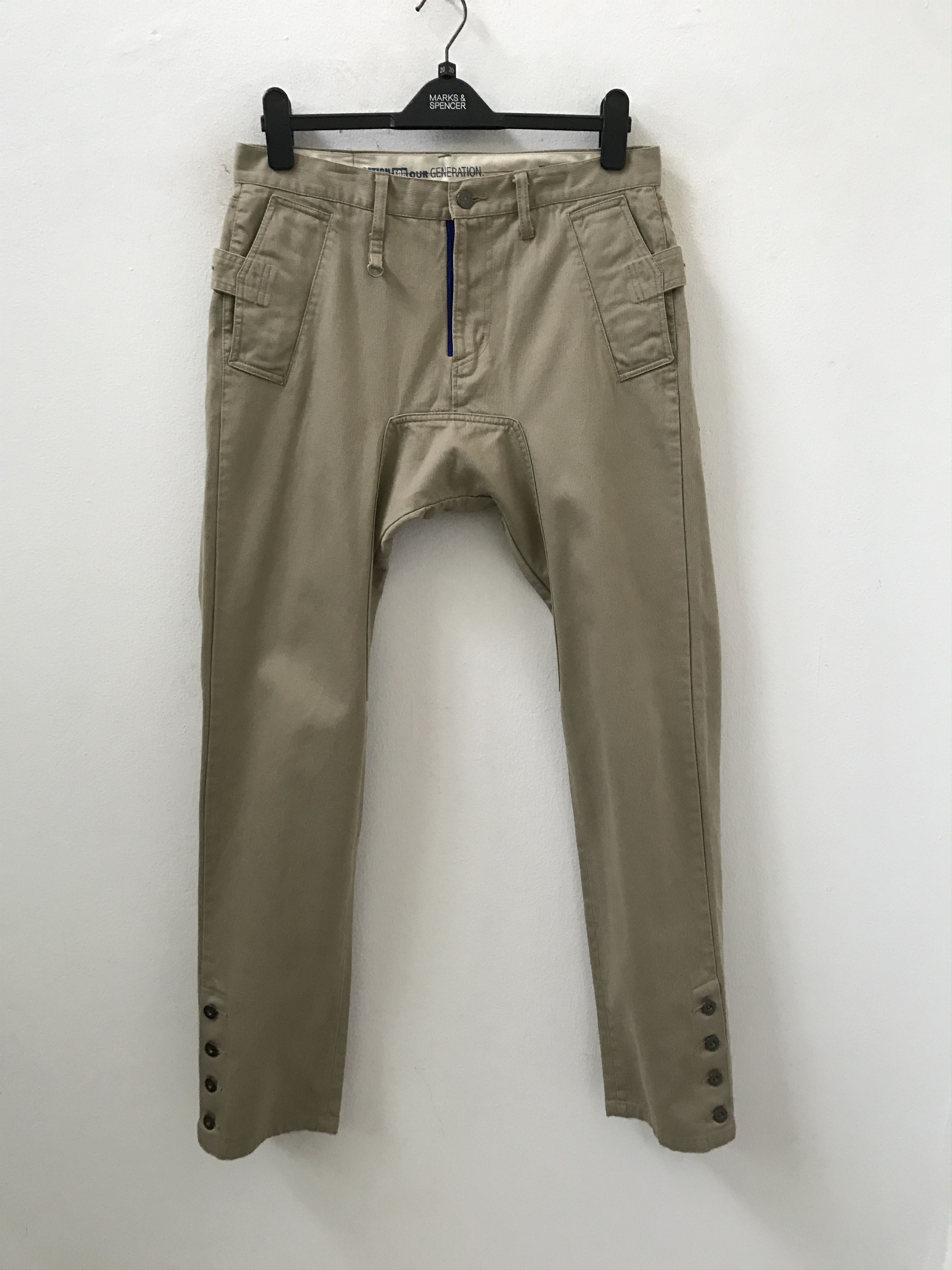 PPFM RARE DESIGN!!! PPFM Multi Button Leg Trouser Pant Size US 32 / EU 48 - 1 Thumbnail