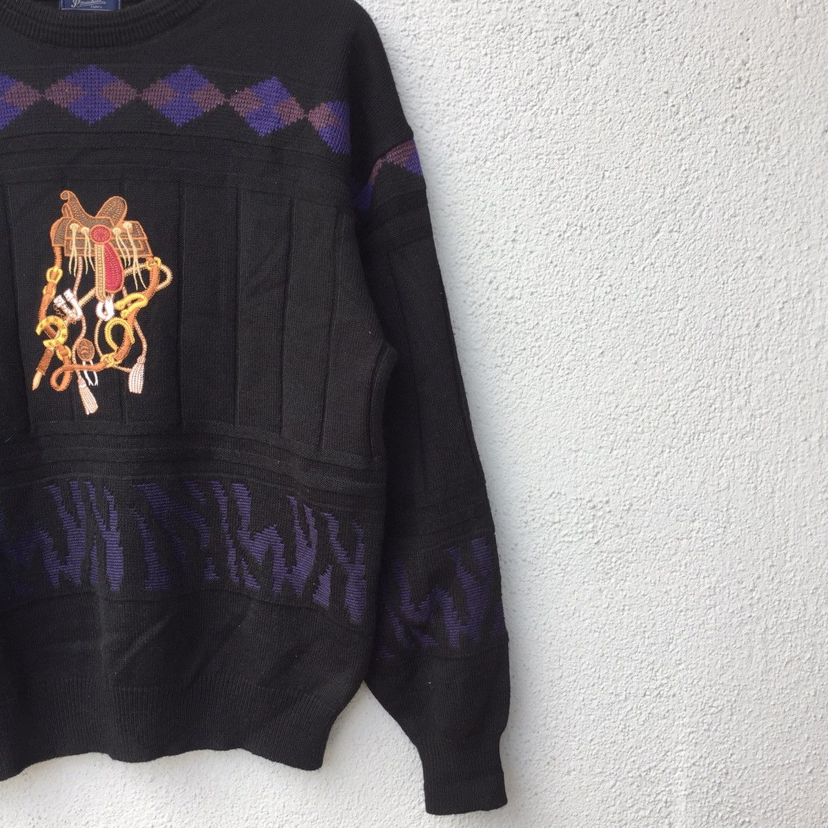 Japanese Brand Vintage P.Mauriat Paris Embroidery Jumper Knitwear Size US L / EU 52-54 / 3 - 5 Thumbnail