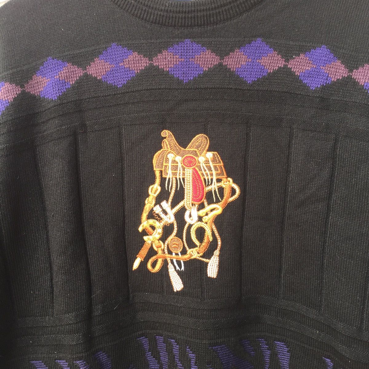 Japanese Brand Vintage P.Mauriat Paris Embroidery Jumper Knitwear Size US L / EU 52-54 / 3 - 6 Thumbnail