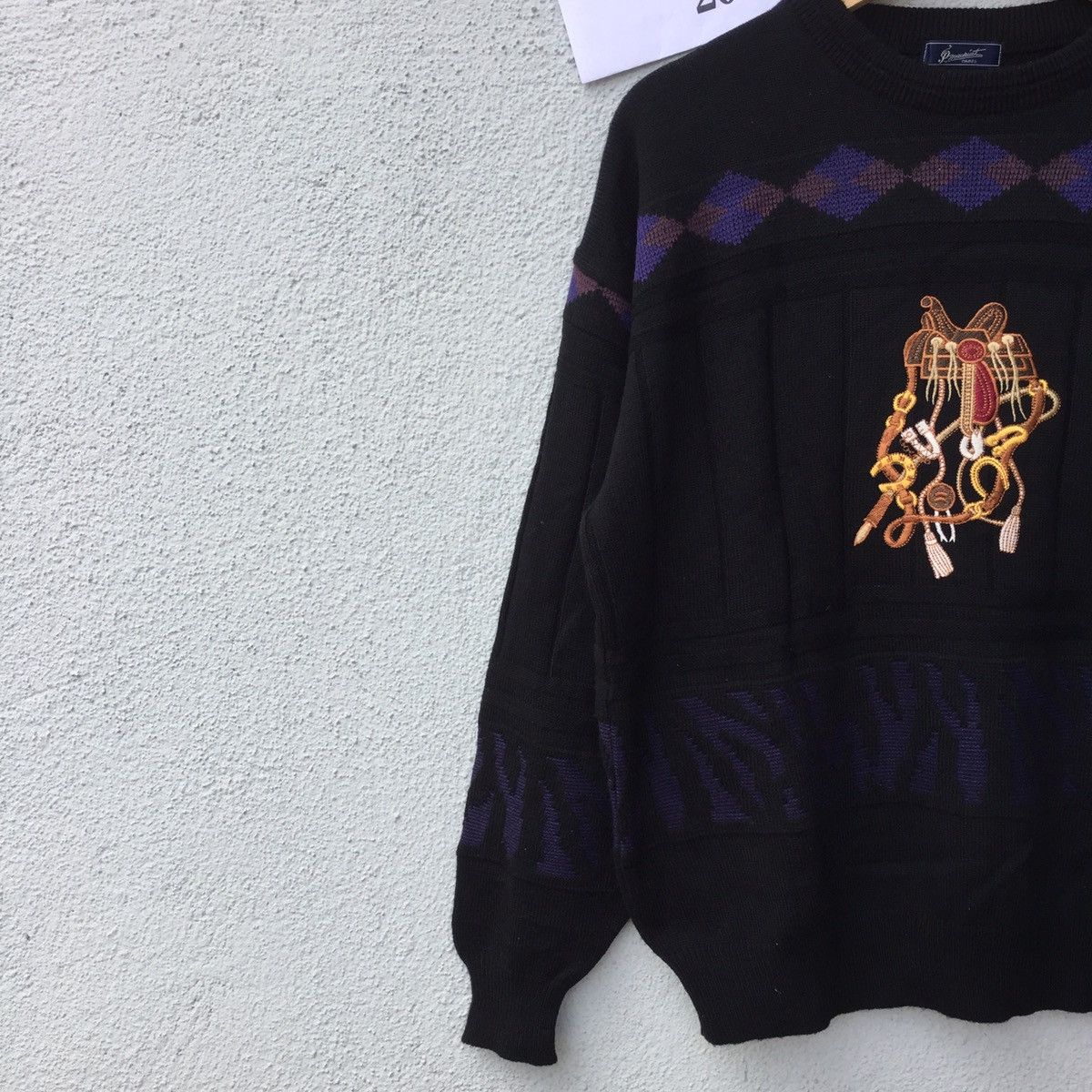 Japanese Brand Vintage P.Mauriat Paris Embroidery Jumper Knitwear Size US L / EU 52-54 / 3 - 4 Thumbnail