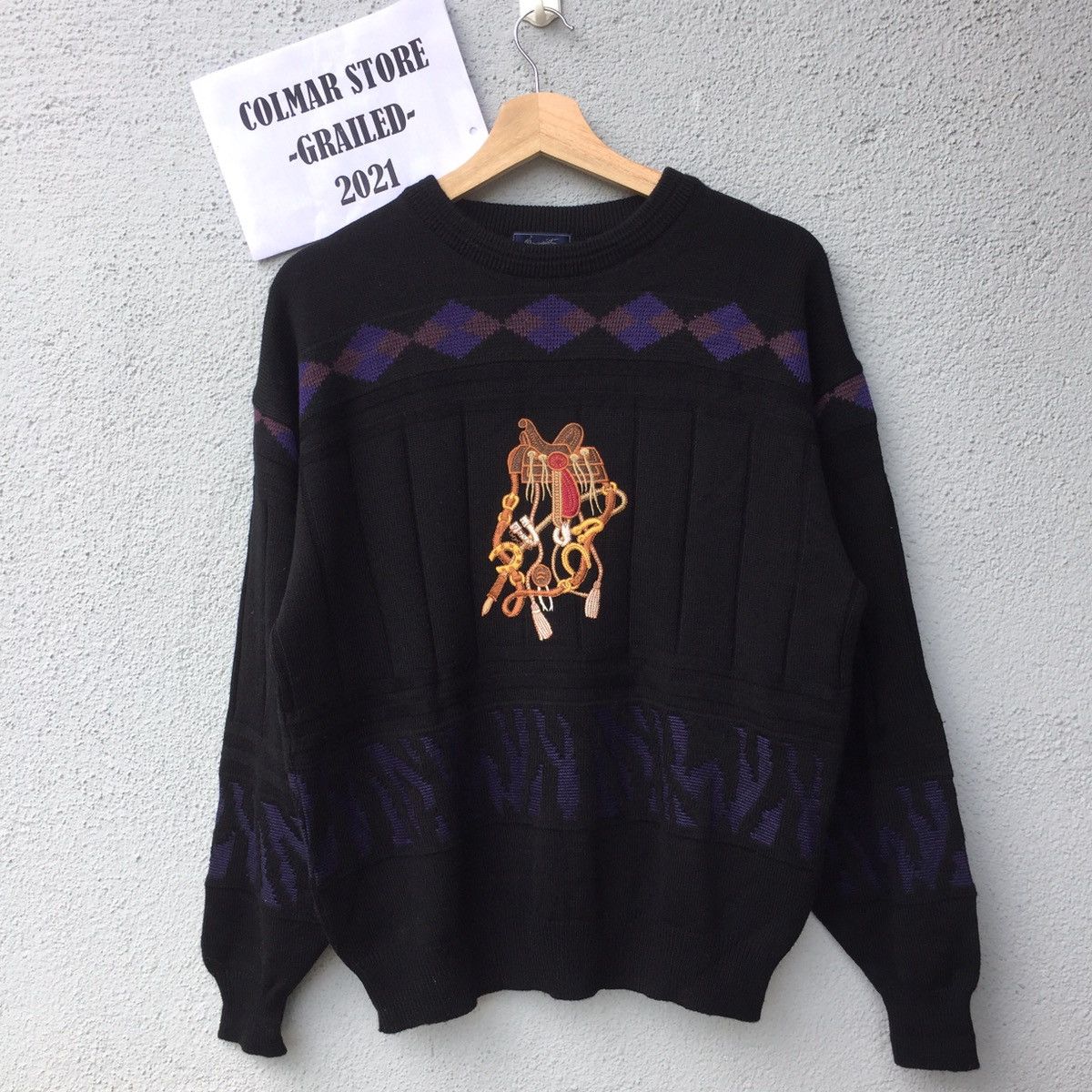 Japanese Brand Vintage P.Mauriat Paris Embroidery Jumper Knitwear Size US L / EU 52-54 / 3 - 1 Thumbnail
