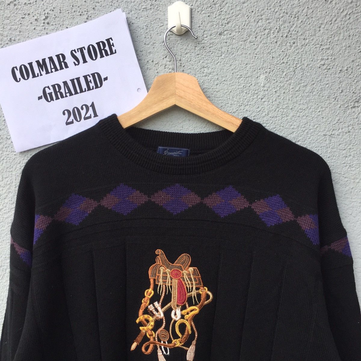 Japanese Brand Vintage P.Mauriat Paris Embroidery Jumper Knitwear Size US L / EU 52-54 / 3 - 2 Thumbnail
