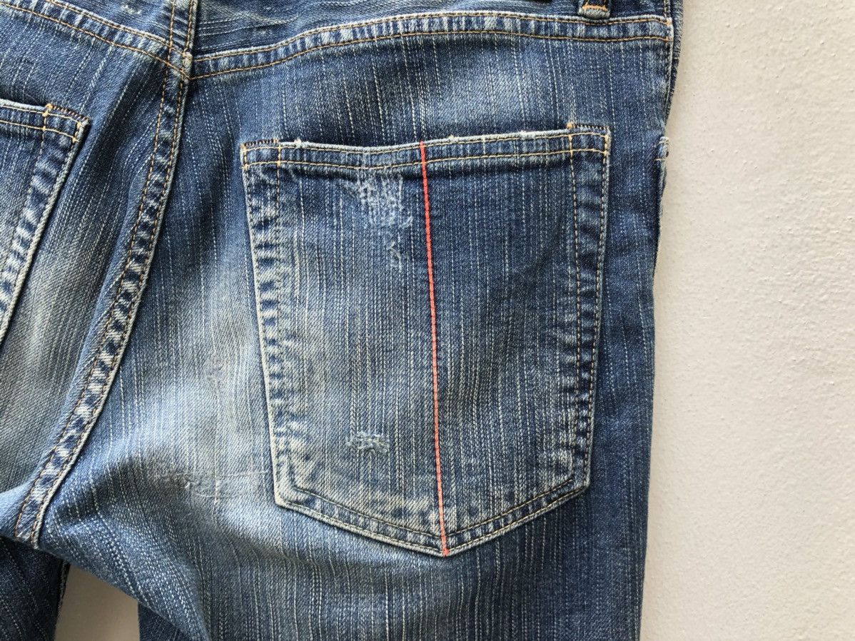 Le Grande Bleu (L.G.B.) L.G.B. Wolf Honour Rips Patchwork Stretch Denim Jeans Size US 31 - 23 Thumbnail