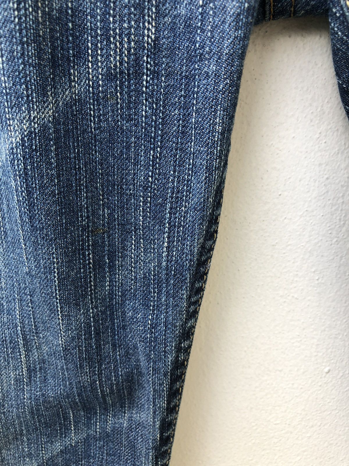 Le Grande Bleu (L.G.B.) L.G.B. Wolf Honour Rips Patchwork Stretch Denim Jeans Size US 31 - 14 Thumbnail