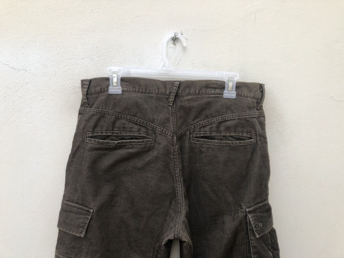 Vintage PPFM Corduroy Striped Drawstring Hem Cargo Trouser Pant Size US 32 / EU 48 - 8 Thumbnail