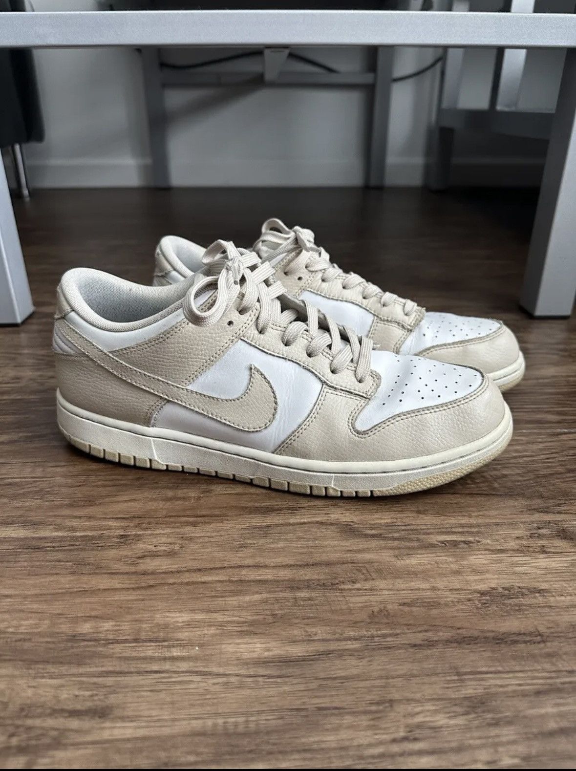 womens dunk low white oatmeal
