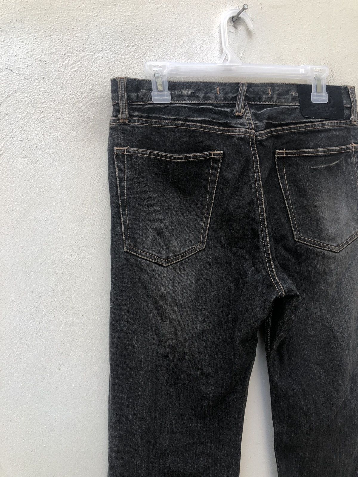 Vintage PPFM Distressed White Side Striped Denim Jeans Size US 31 - 13 Thumbnail