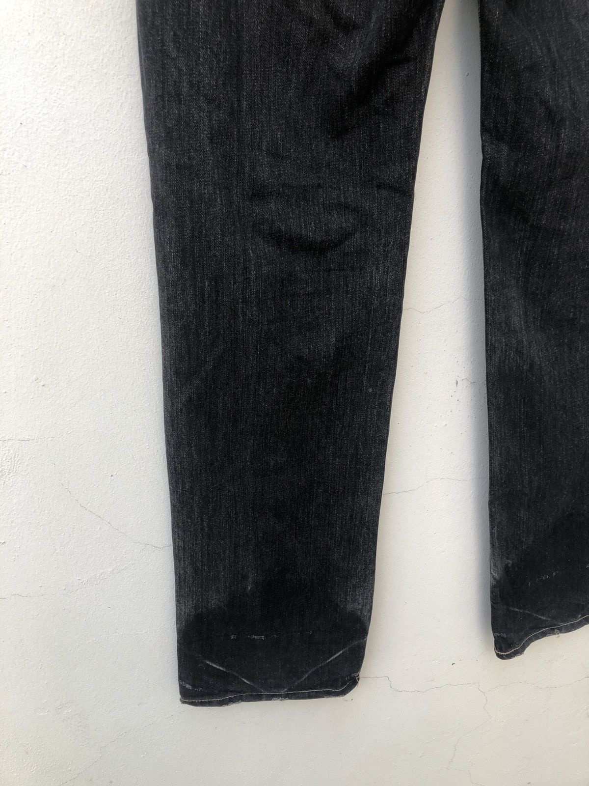 Vintage PPFM Distressed White Side Striped Denim Jeans Size US 31 - 14 Thumbnail