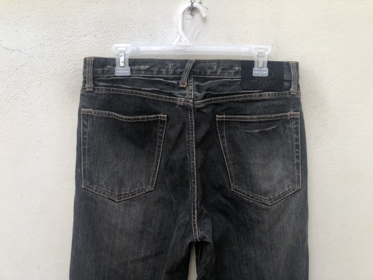 Vintage PPFM Distressed White Side Striped Denim Jeans Size US 31 - 12 Thumbnail