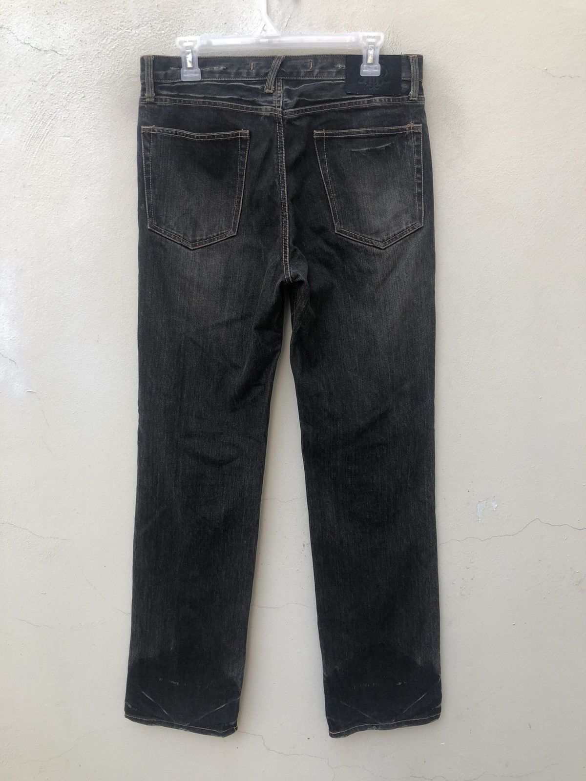 Vintage PPFM Distressed White Side Striped Denim Jeans Size US 31 - 11 Thumbnail