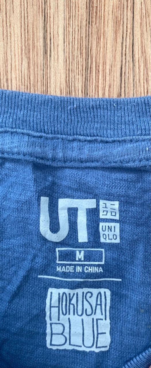 Anime × Japanese Brand × Uniqlo vintage tee E 1 hokusai blue uniqlo Size US M / EU 48-50 / 2 - 3 Thumbnail