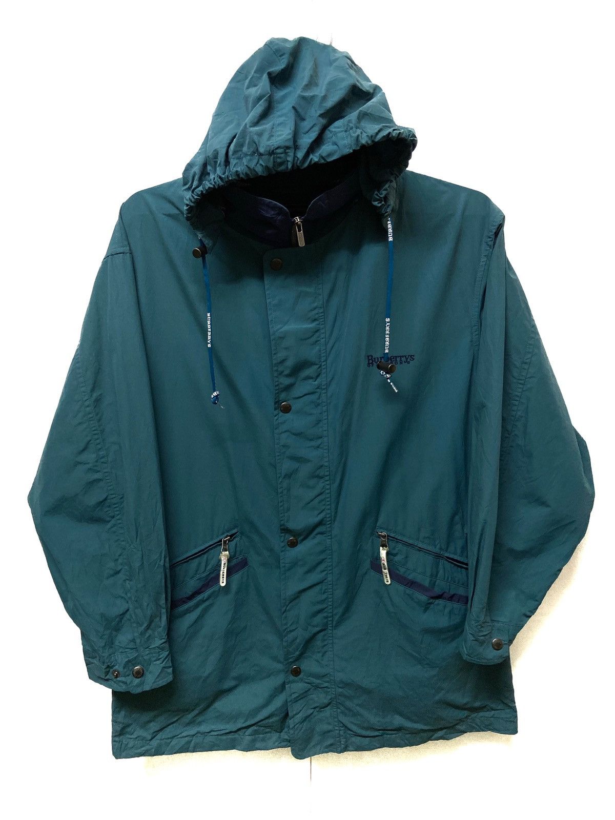 Burberry × Burberry Prorsum × Vintage Vintage 90's Burberrys Of London Big Logo Spell Out Jacket Size US M / EU 48-50 / 2 - 2 Thumbnail