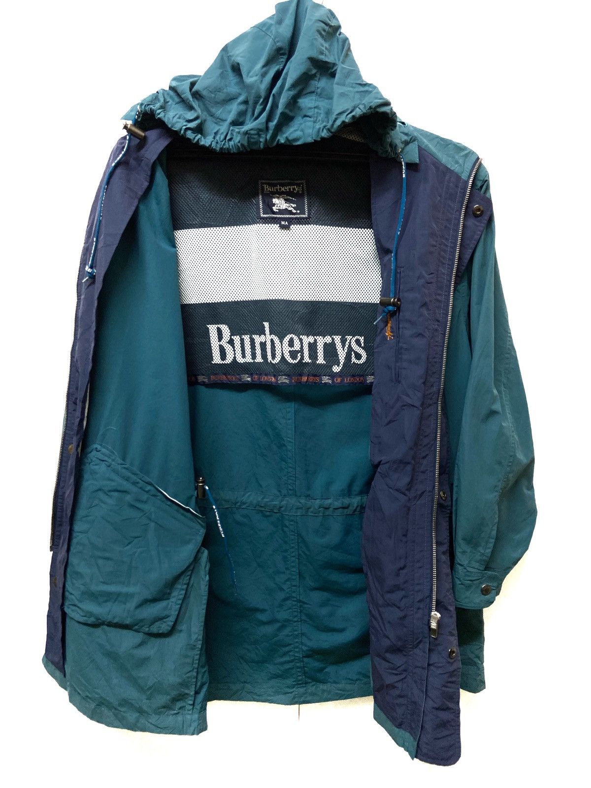 Burberry × Burberry Prorsum × Vintage Vintage 90's Burberrys Of London Big Logo Spell Out Jacket Size US M / EU 48-50 / 2 - 3 Thumbnail