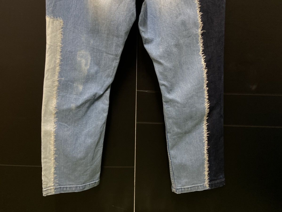 Japanese Brand Japanese Aurora Blue Heaven Patchwork Distressed Denim Size US 33 - 6 Thumbnail