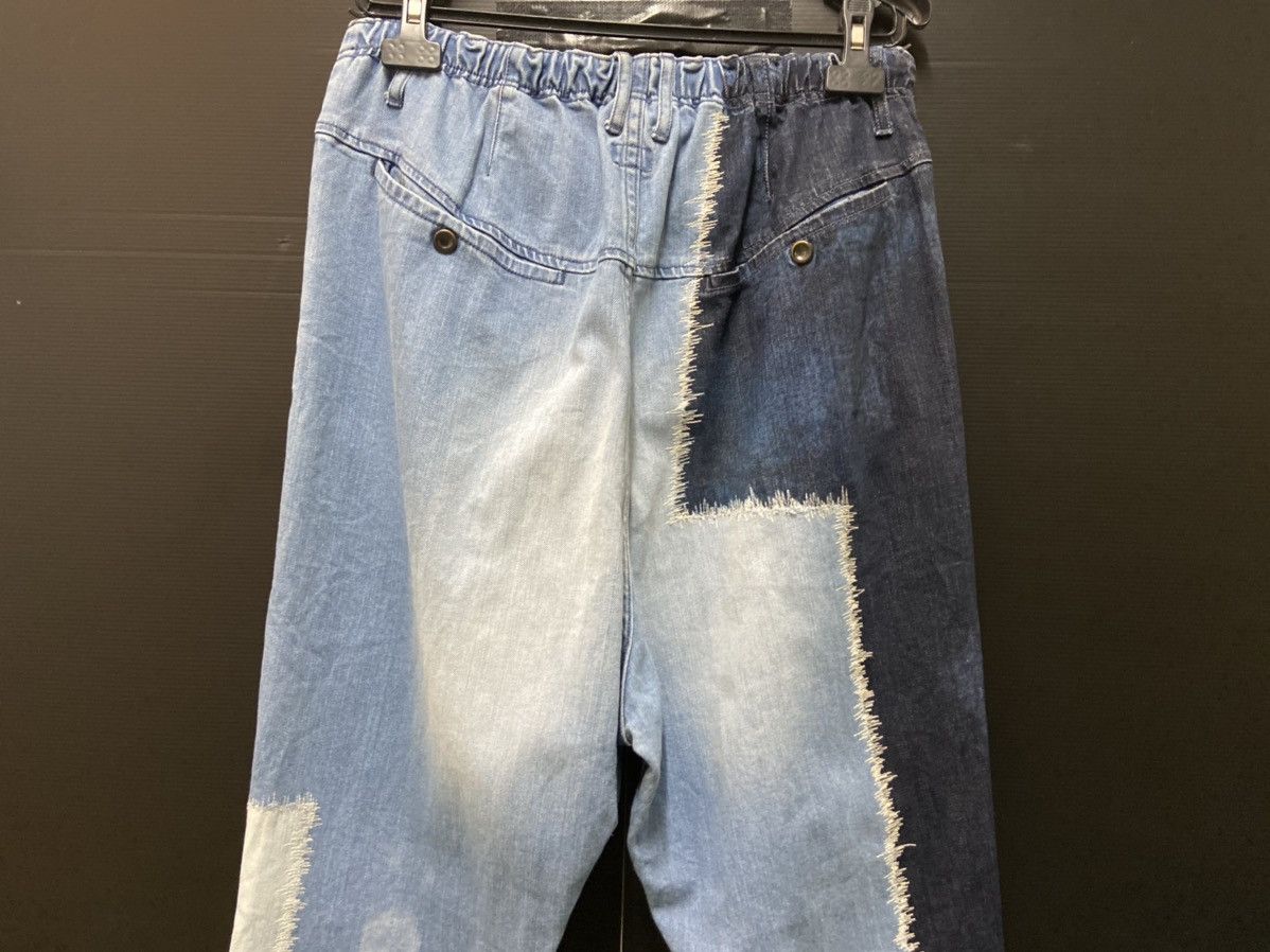 Japanese Brand Japanese Aurora Blue Heaven Patchwork Distressed Denim Size US 33 - 5 Thumbnail