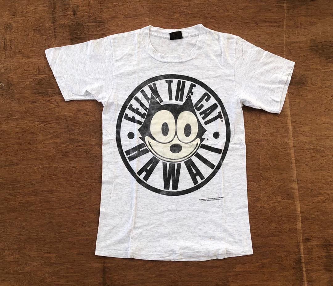 image of Made In USA x Movie Vintage Felix The Cat in Grey, Men's (Size Medium)
