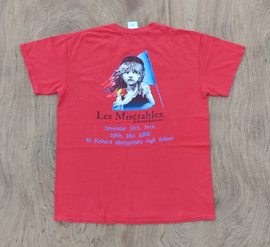 image of Les Miserables Movie Promo in Red, Men's (Size Medium)