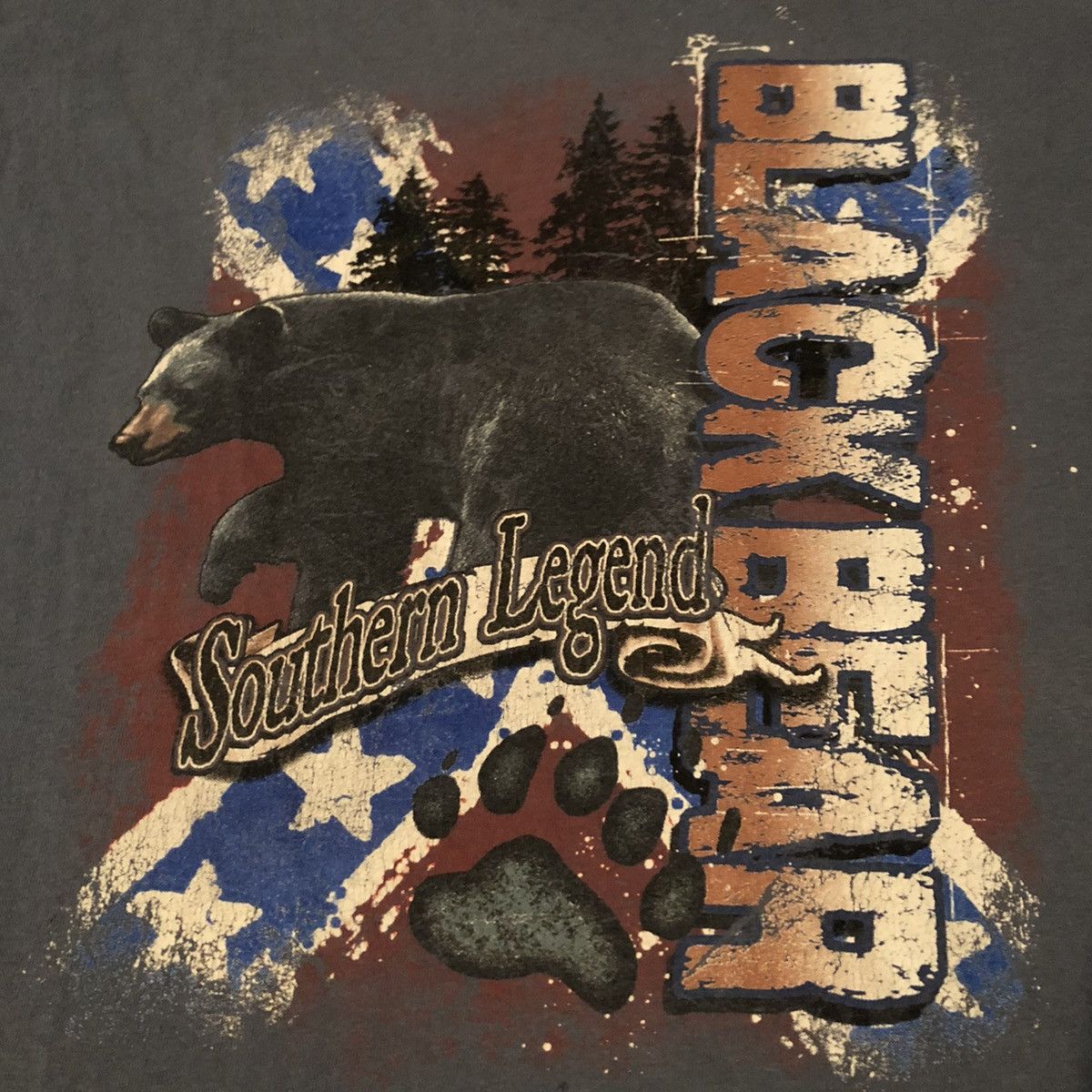 Hunter Vintage 00s Black Bear Southern Legend Sematary Graphic Tee Size US L / EU 52-54 / 3 - 4 Thumbnail