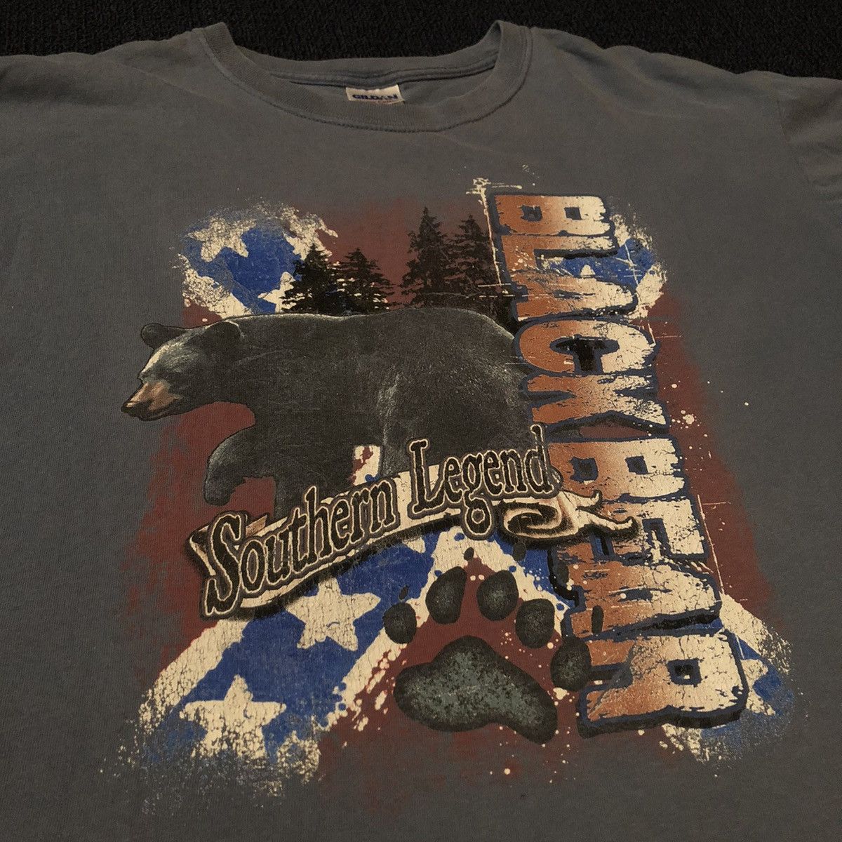 Hunter Vintage 00s Black Bear Southern Legend Sematary Graphic Tee Size US L / EU 52-54 / 3 - 1 Thumbnail