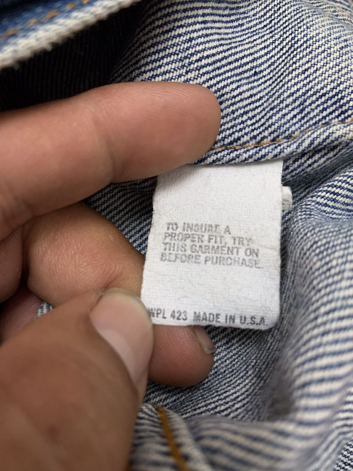 Levi's Vintage Clothing × Vintage Vintage 90’s Levi’s 527 Trucker Denim Made In USA Size US M / EU 48-50 / 2 - 7 Thumbnail
