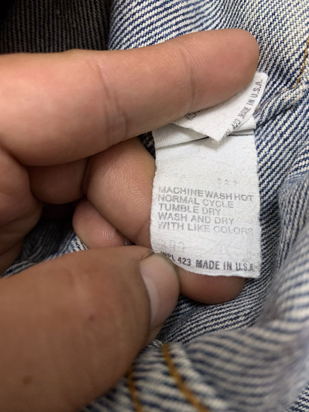Levi's Vintage Clothing × Vintage Vintage 90’s Levi’s 527 Trucker Denim Made In USA Size US M / EU 48-50 / 2 - 8 Thumbnail