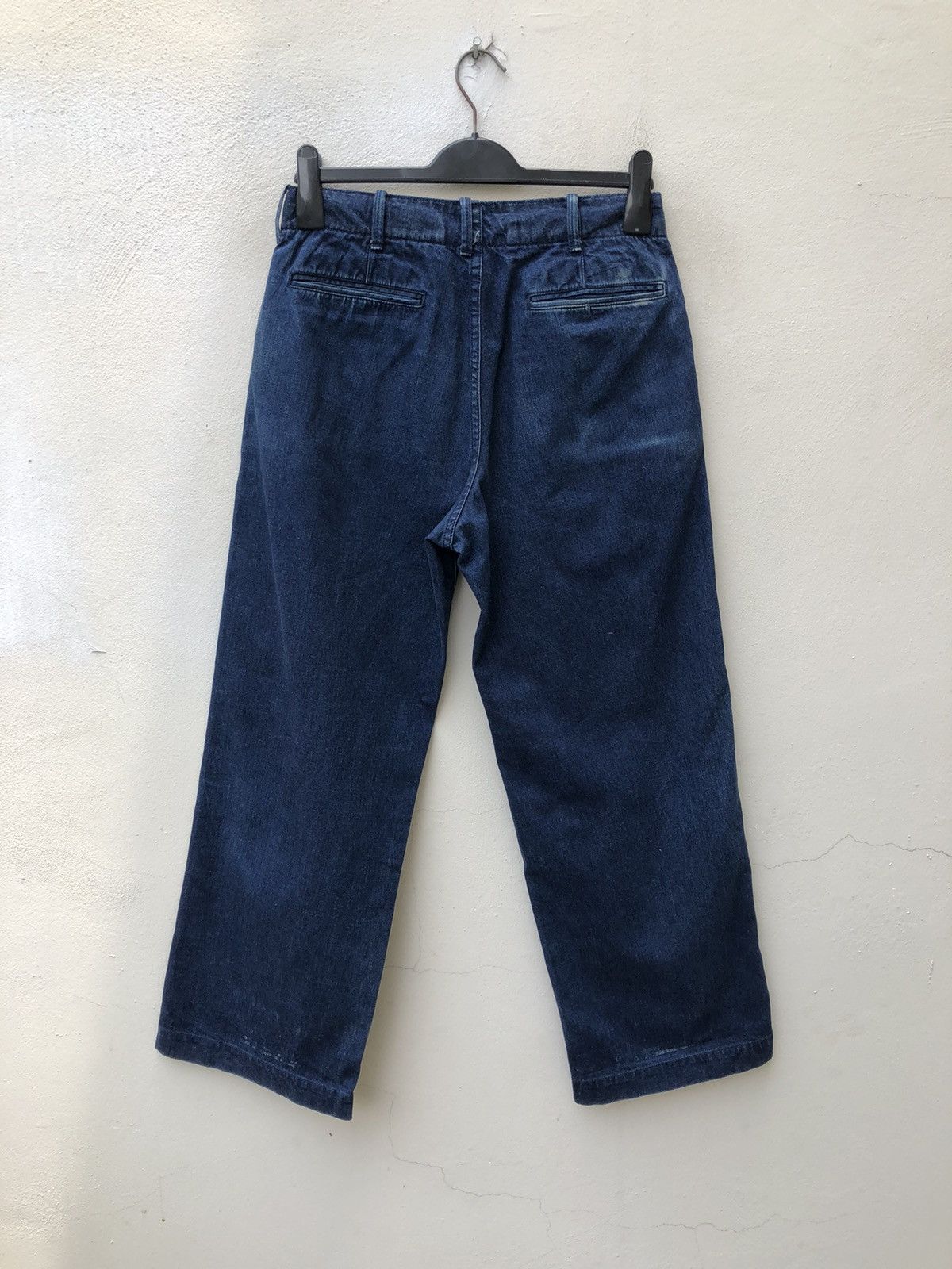 Cushman Cushman Lot 22040 Japan Indigo Baggy Denim Trouser Pant Size US 29 - 10 Thumbnail