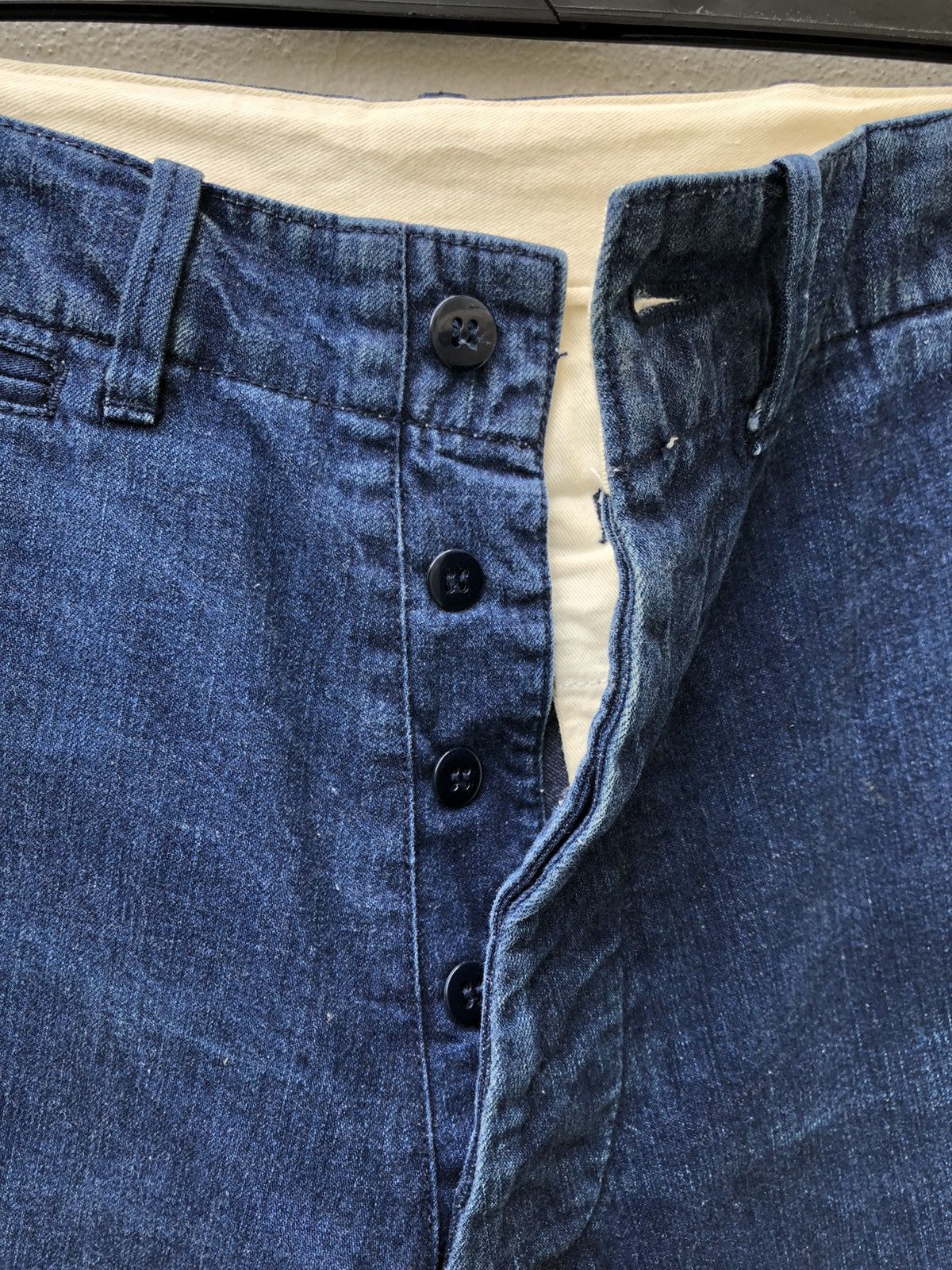 Cushman Cushman Lot 22040 Japan Indigo Baggy Denim Trouser Pant Size US 29 - 5 Thumbnail