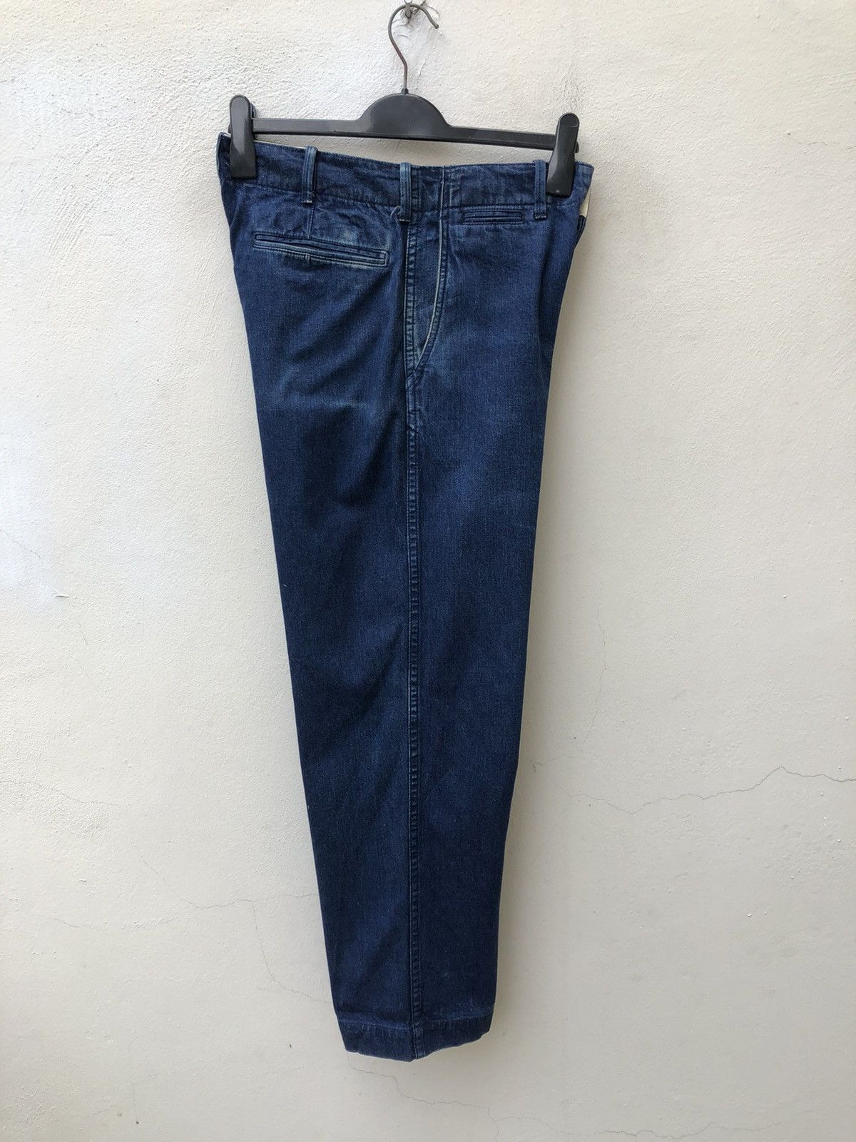 Cushman Cushman Lot 22040 Japan Indigo Baggy Denim Trouser Pant Size US 29 - 18 Thumbnail