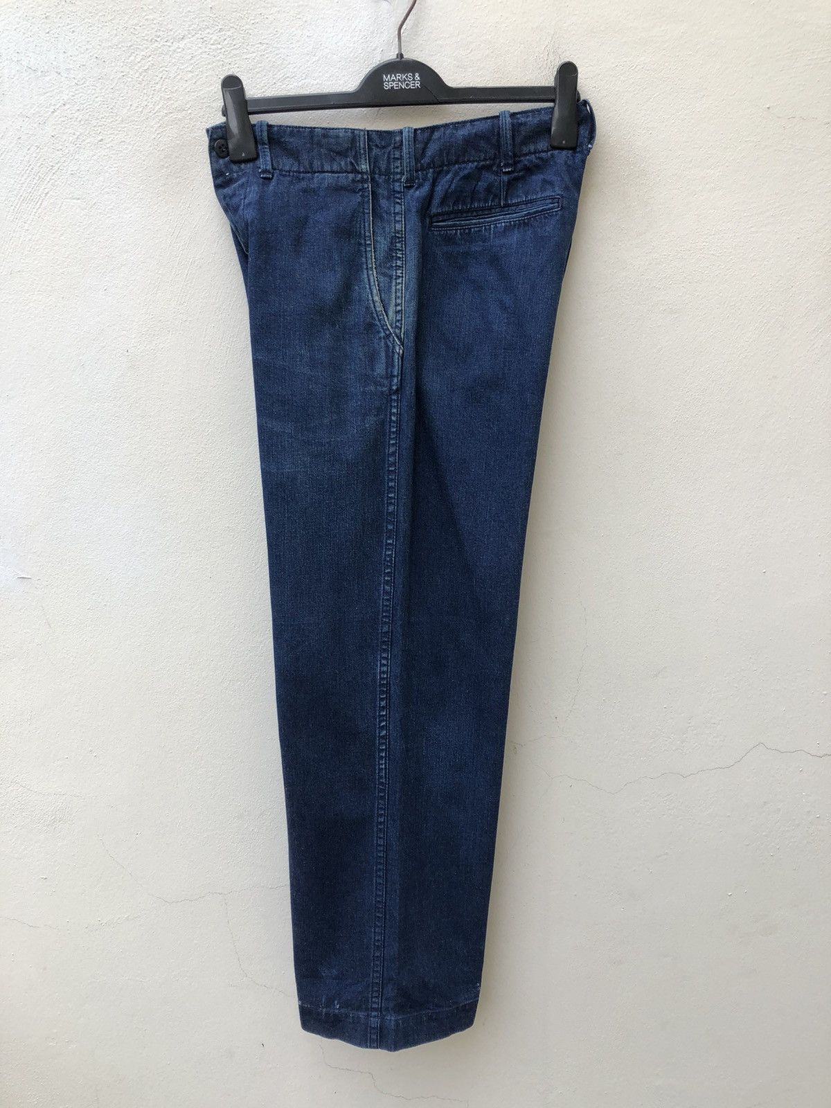 Cushman Cushman Lot 22040 Japan Indigo Baggy Denim Trouser Pant Size US 29 - 16 Thumbnail