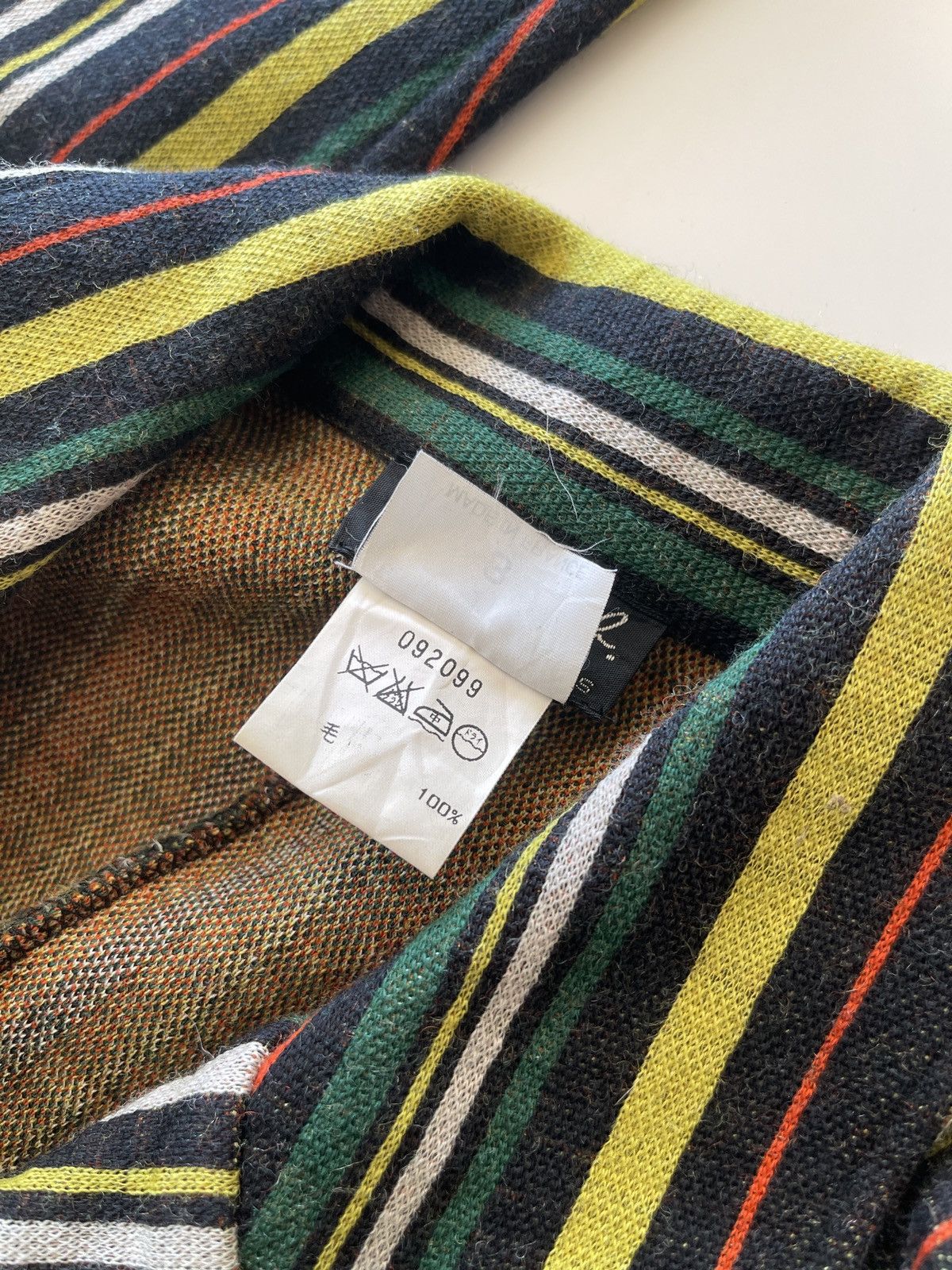 agnes b. Agnes B. Luxury Multicolor Stripe Overcoat Size M / US 6-8 / IT 42-44 - 8 Thumbnail