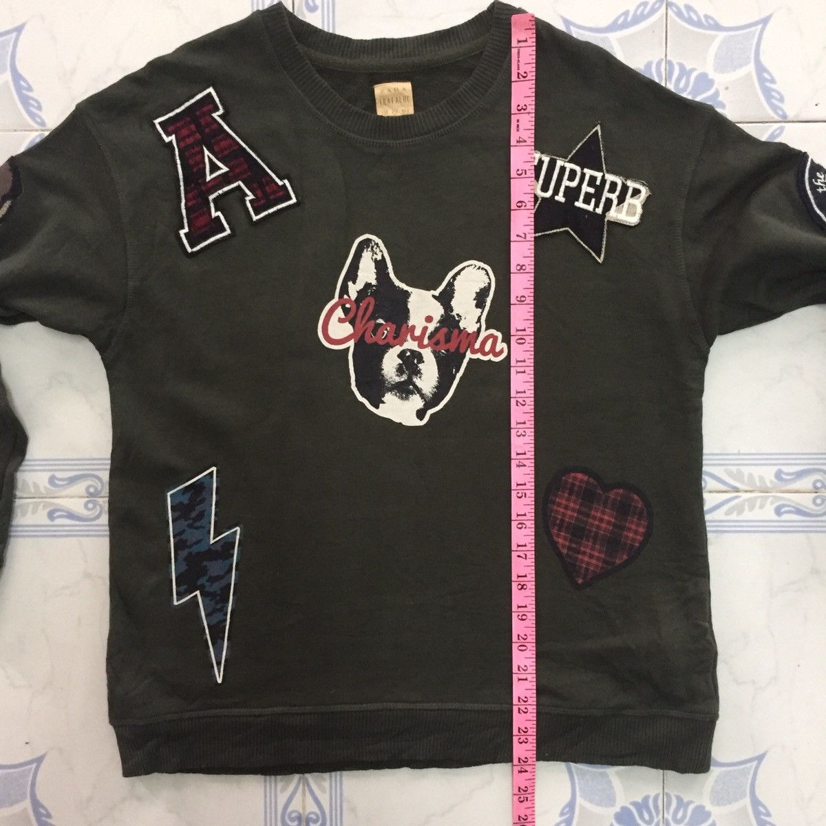 Zara Zara Trafaluc Patch & Print Mix Sweatshirt Size US S / EU 44-46 / 1 - 12 Thumbnail