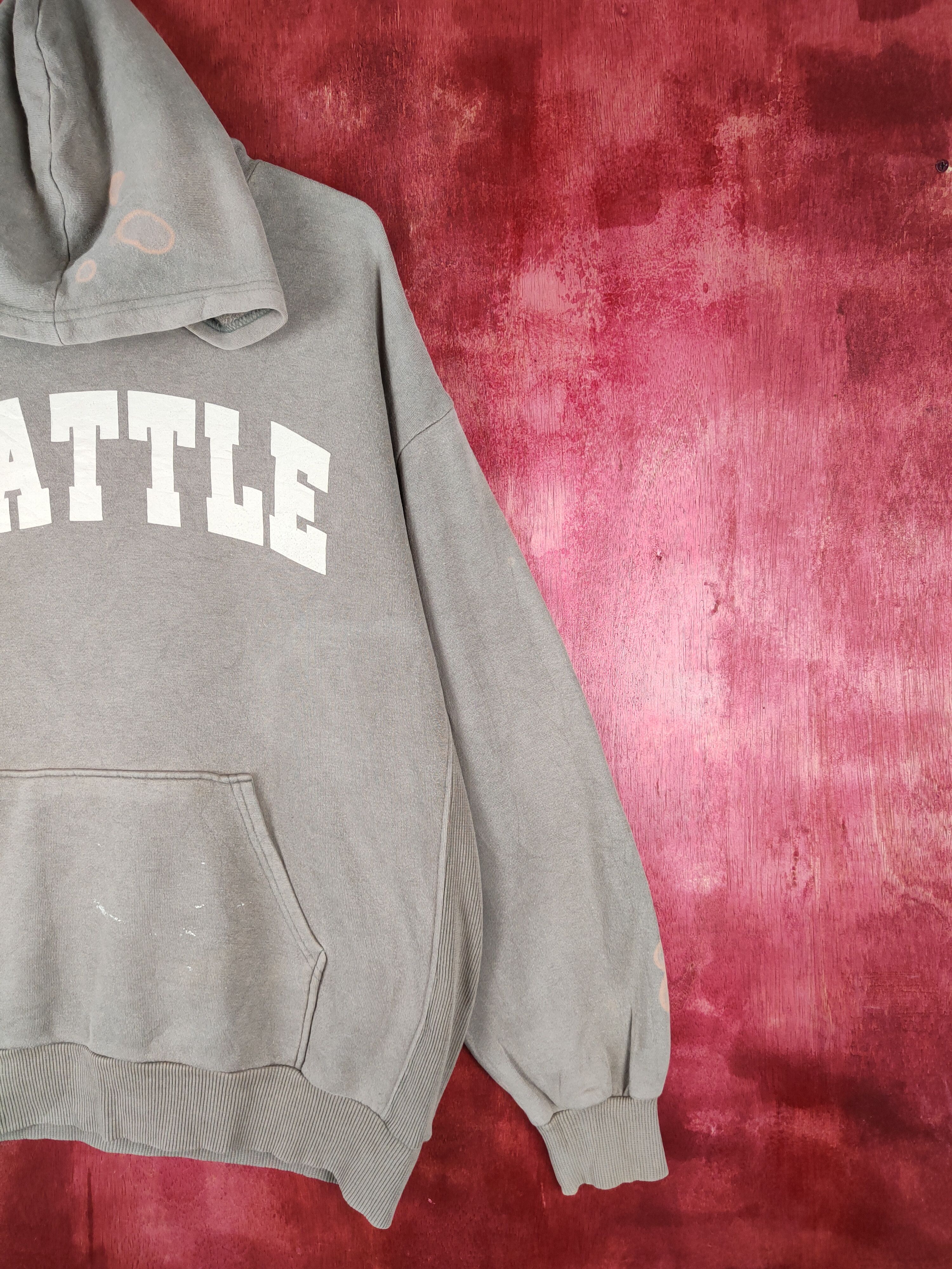 Japanese Brand Seattle Lip Stick Brown faded Hoodie Sweatshirt #275B Size US XL / EU 56 / 4 - 5 Thumbnail