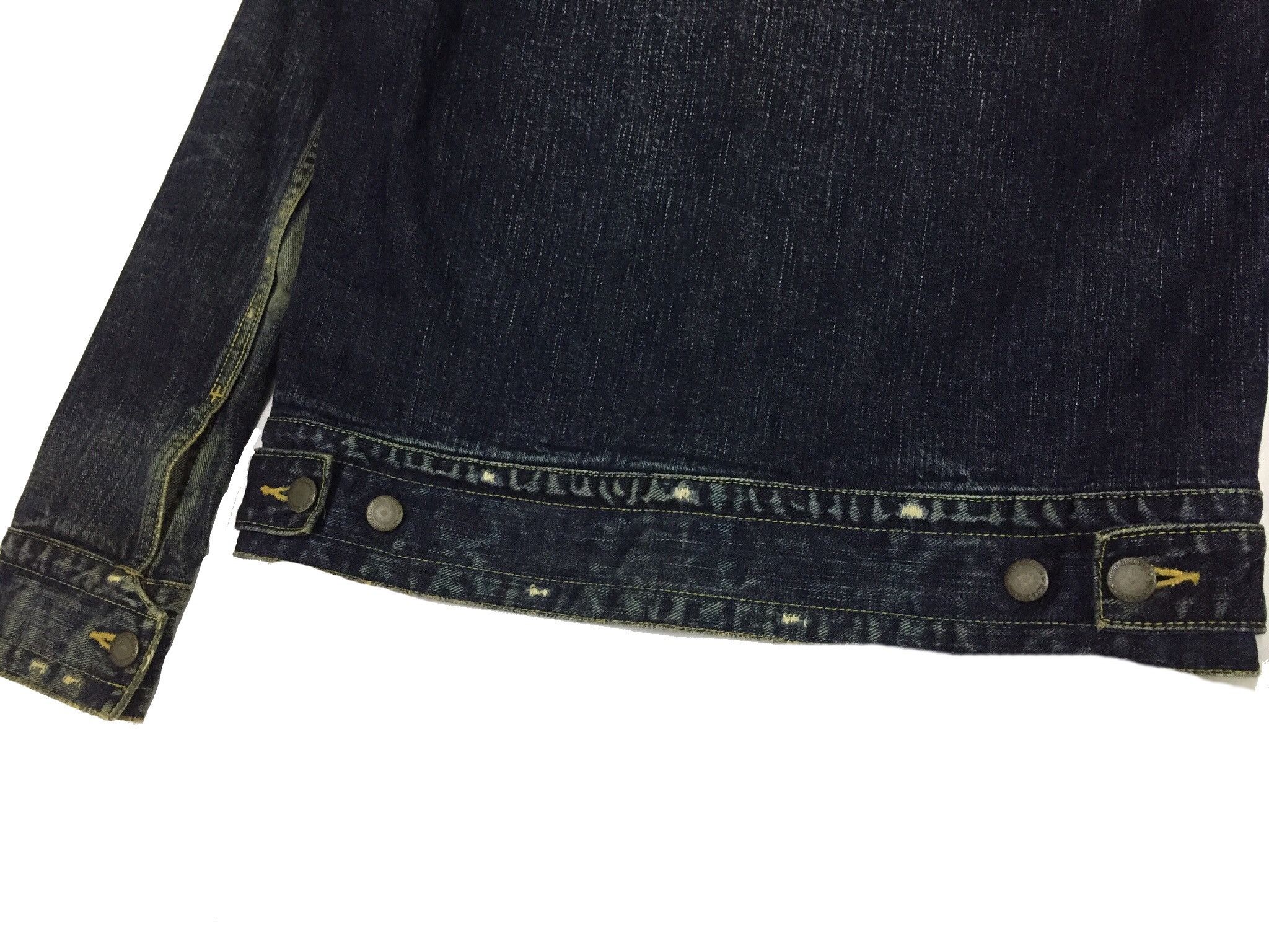 Japanese Brand RUDE GALLERY JAPANESE DENIM TRUCKER BLACK JEANS JACKET Size US S / EU 44-46 / 1 - 9 Thumbnail