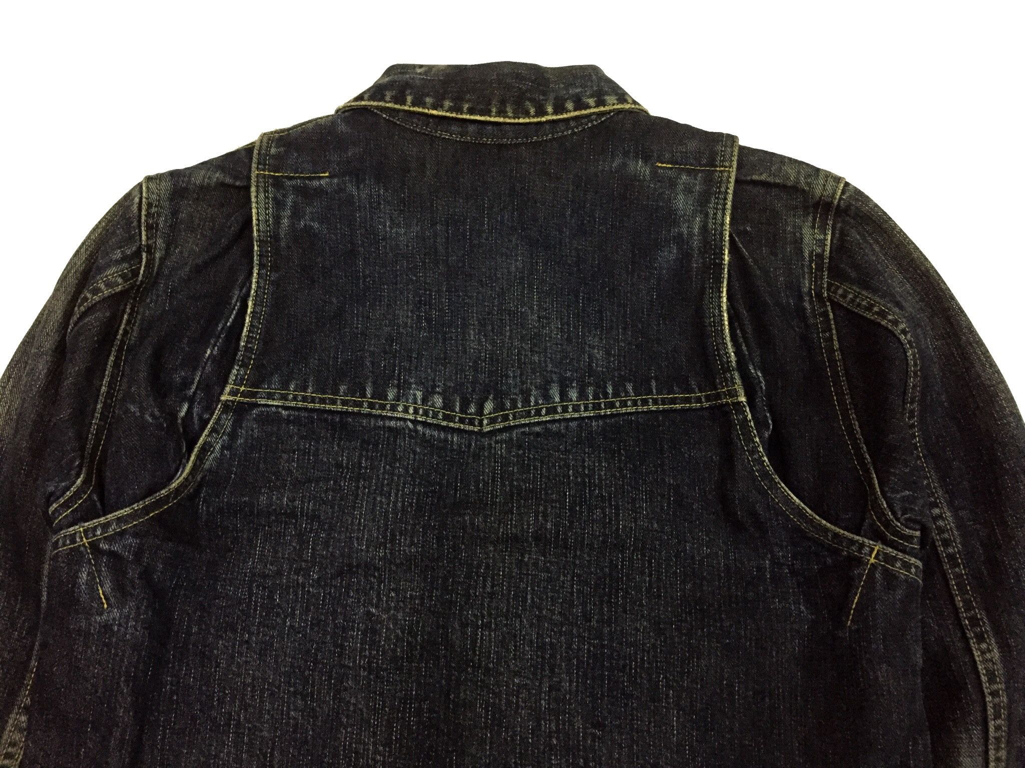 Japanese Brand RUDE GALLERY JAPANESE DENIM TRUCKER BLACK JEANS JACKET Size US S / EU 44-46 / 1 - 8 Thumbnail