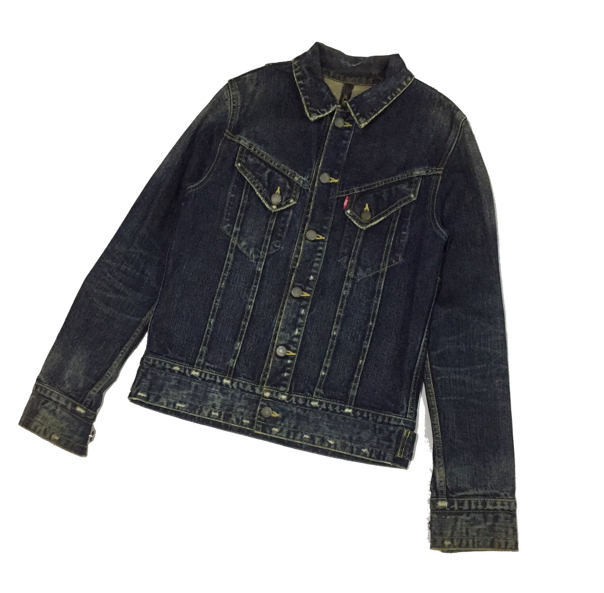 Japanese Brand RUDE GALLERY JAPANESE DENIM TRUCKER BLACK JEANS JACKET Size US S / EU 44-46 / 1 - 2 Thumbnail