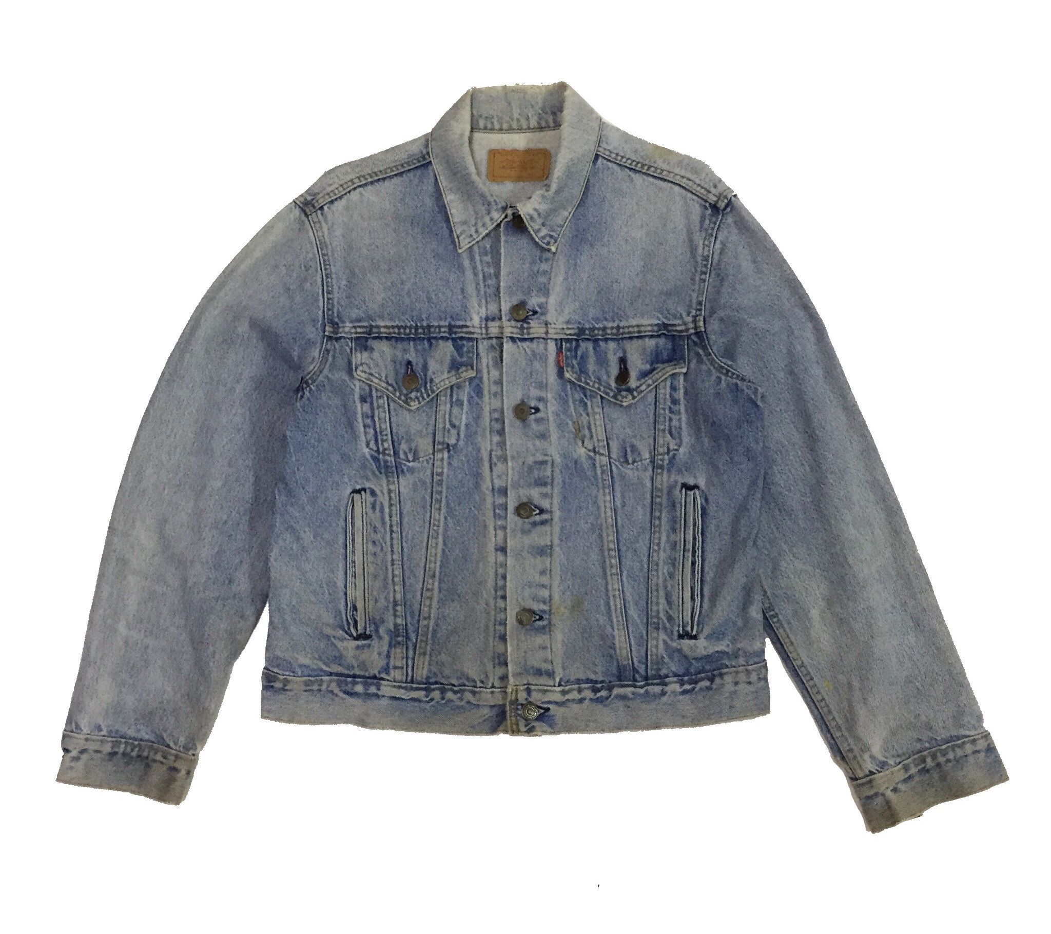 Levi's Vintage Clothing VINTAGE DISTRESSED WORN LEVIS USA DENIM TRUCKER JACKET Size US M / EU 48-50 / 2 - 1 Thumbnail