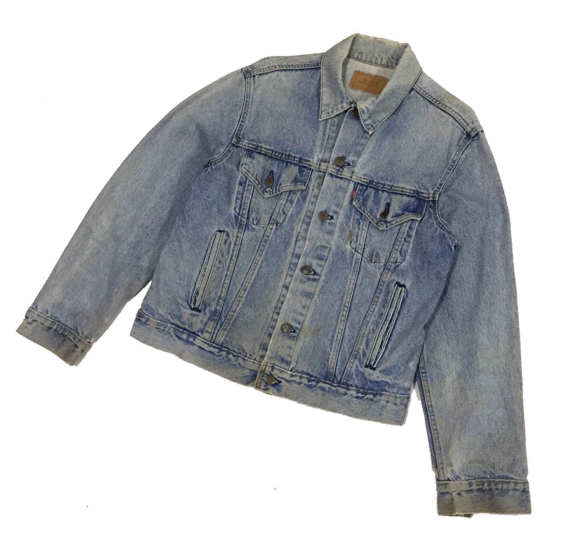 Levi's Vintage Clothing VINTAGE DISTRESSED WORN LEVIS USA DENIM TRUCKER JACKET Size US M / EU 48-50 / 2 - 2 Thumbnail