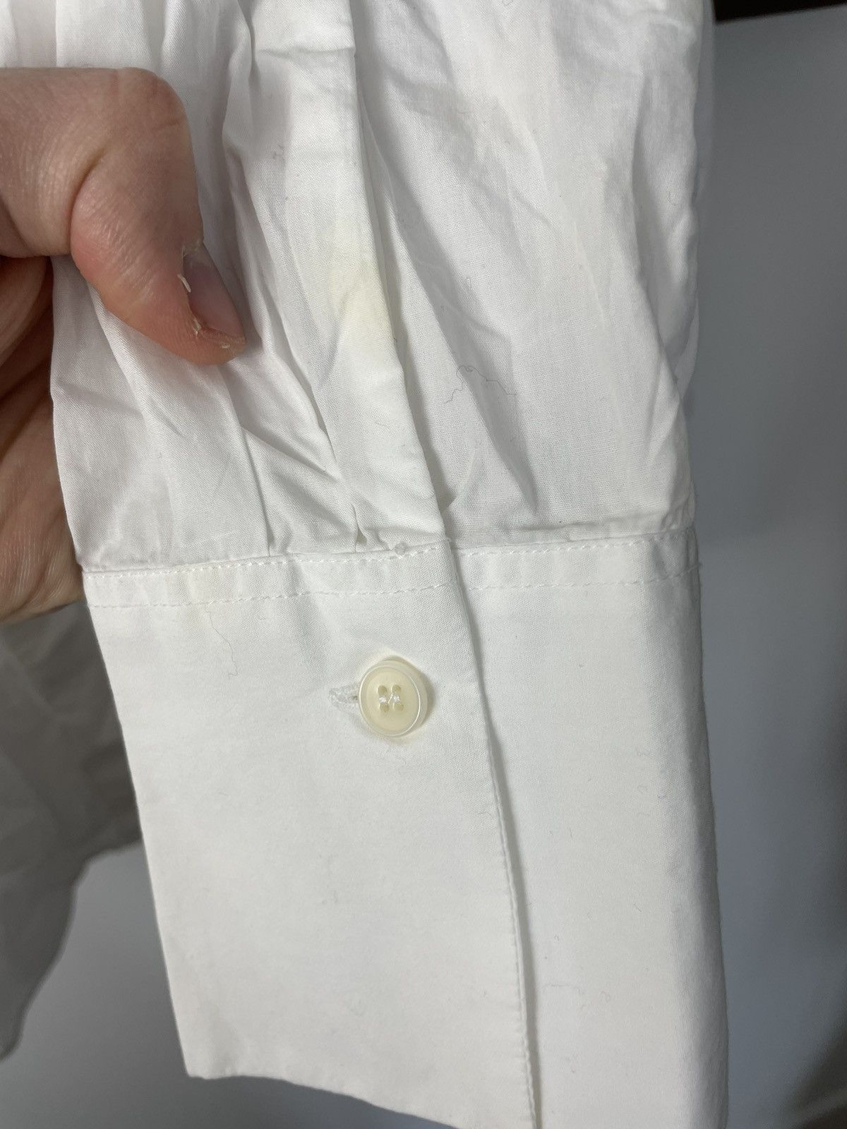 Acne Studios SS15 Acne Studios Addle Pop Button Up Shirt White Designer Size US M / EU 48-50 / 2 - 6 Thumbnail