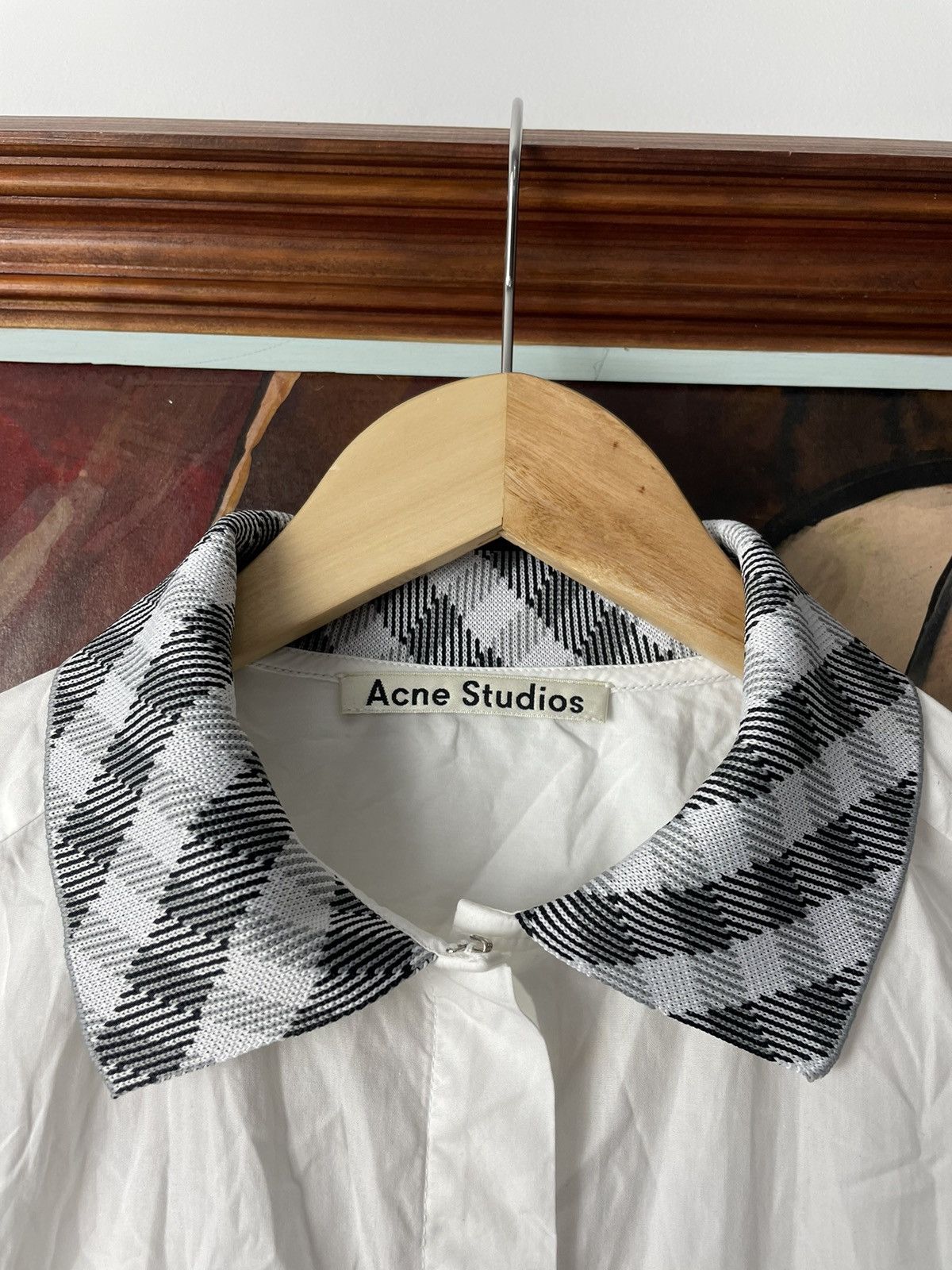 Acne Studios SS15 Acne Studios Addle Pop Button Up Shirt White Designer Size US M / EU 48-50 / 2 - 2 Thumbnail