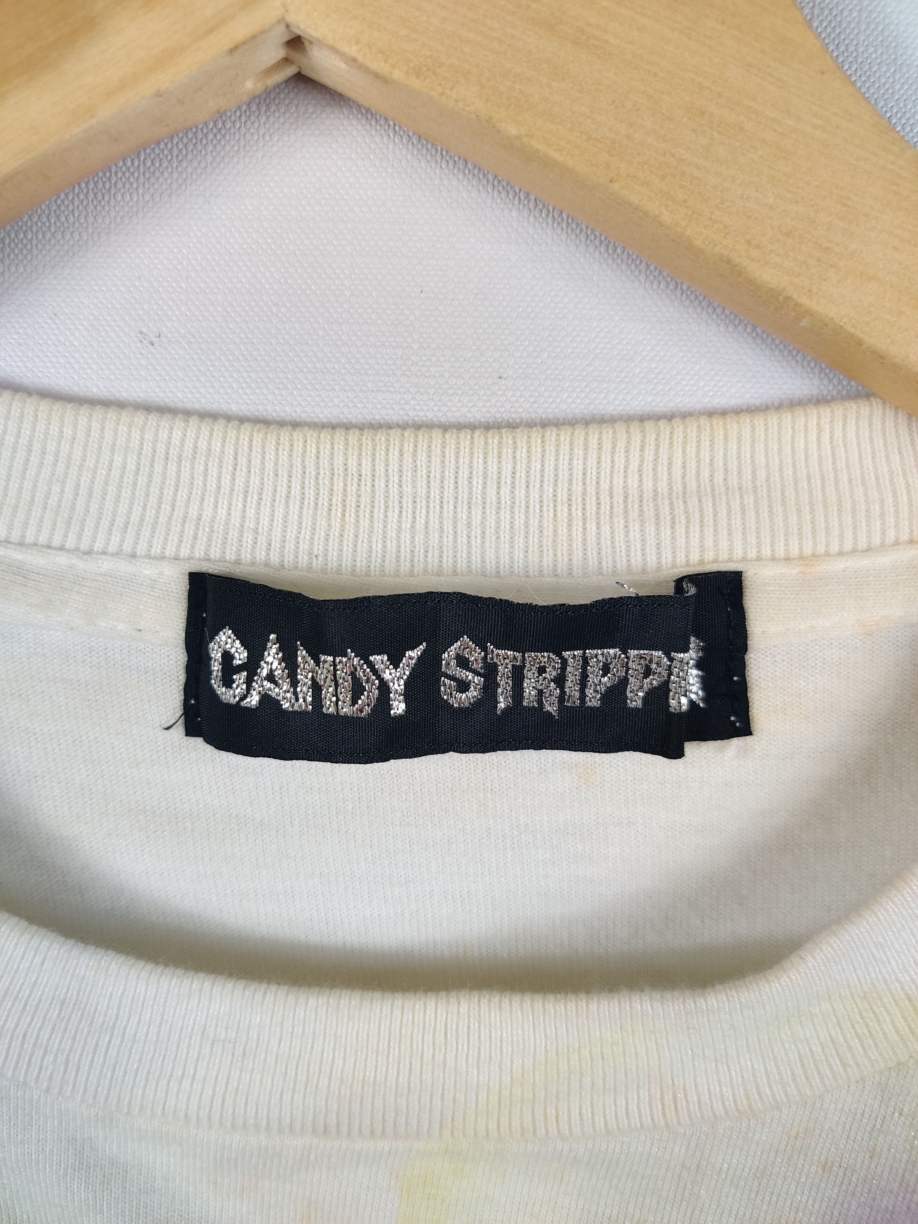 Japanese Brand Vintage The Candy Stripper Skull Tee Tshirt Size US M / EU 48-50 / 2 - 4 Thumbnail