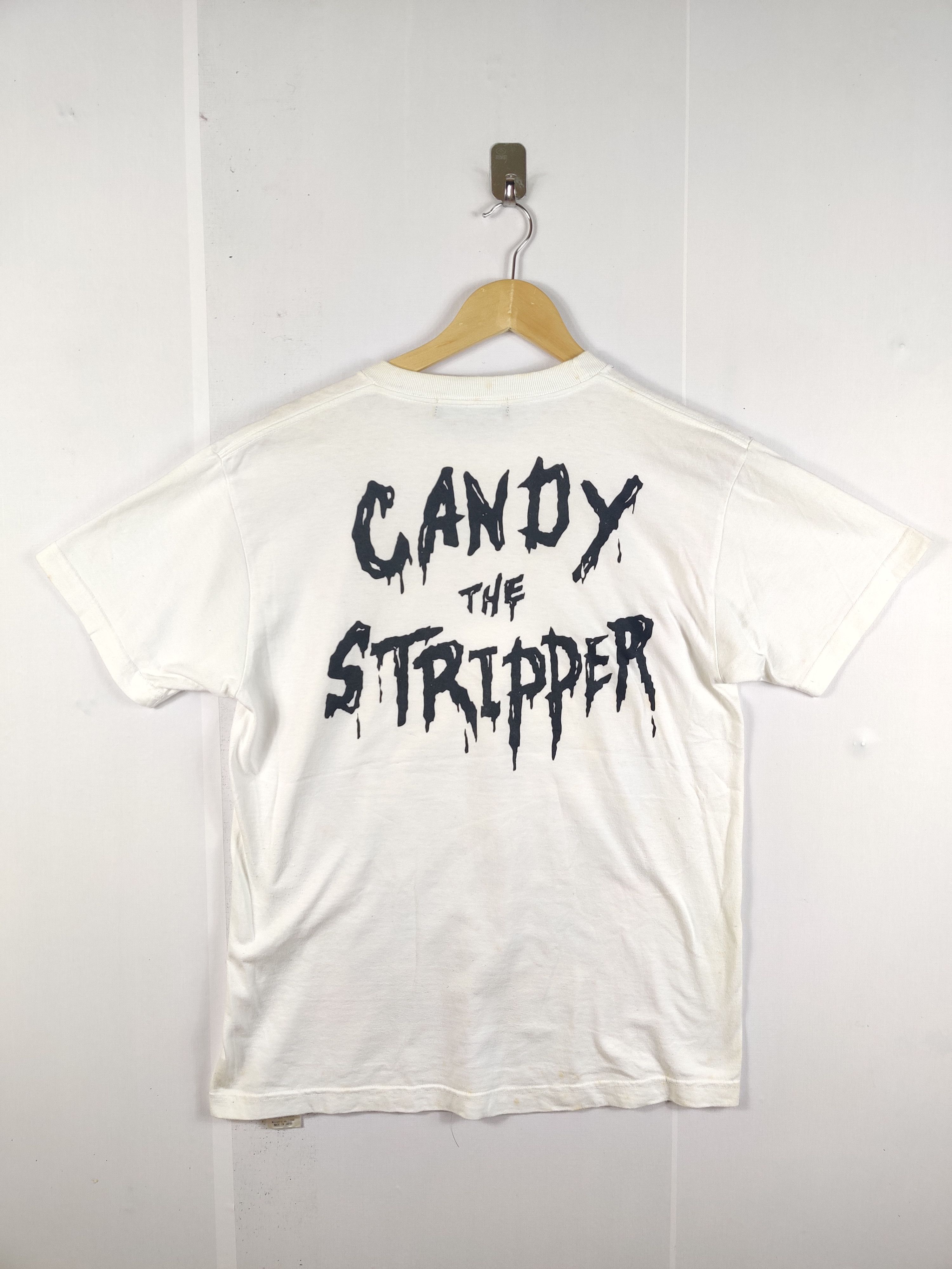 Japanese Brand Vintage The Candy Stripper Skull Tee Tshirt Size US M / EU 48-50 / 2 - 8 Thumbnail